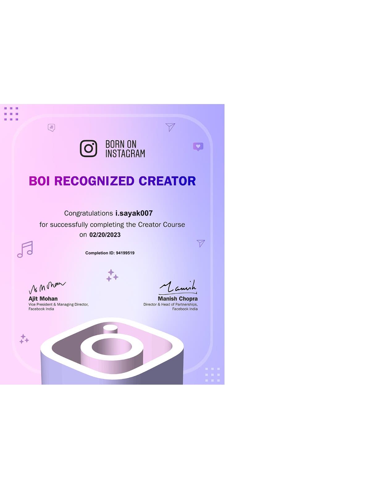 Creator Course