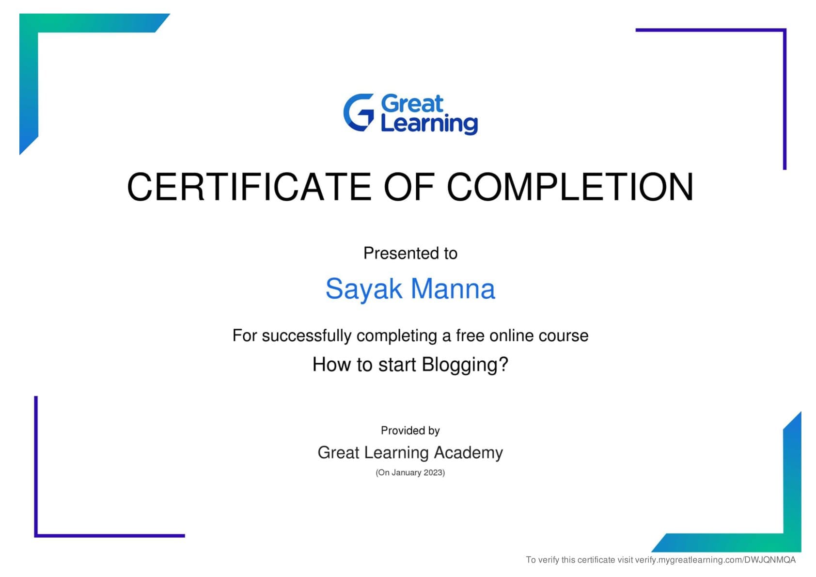 Professional Blogging