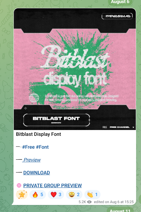 Bitblast Display Font